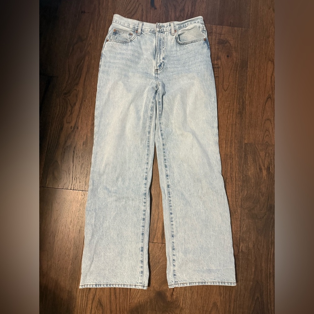 Denim Forum Jeans Size 27 Womens Farrah High Rise Wide Leg